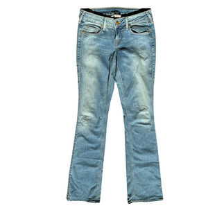 True Religion Trisha Bootcut Jeans Womens 26‎ Blue Low Rise Y2k Western Grunge